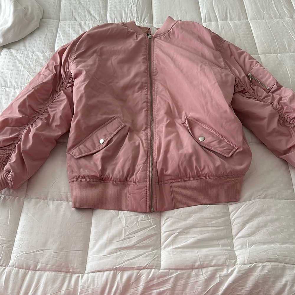 H and M puffer bomber jacket